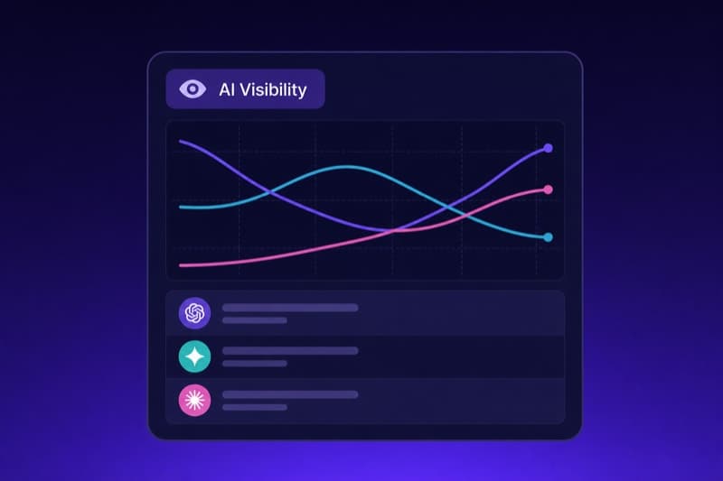 AI Visibility dashboard tracking brand mentions across AI models