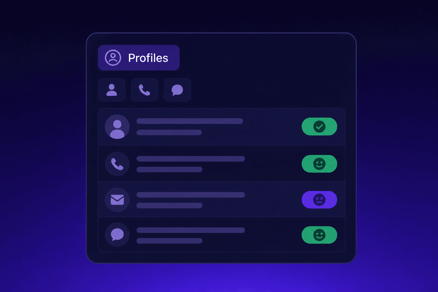 Customer profile with every interaction linked in one 360-degree view