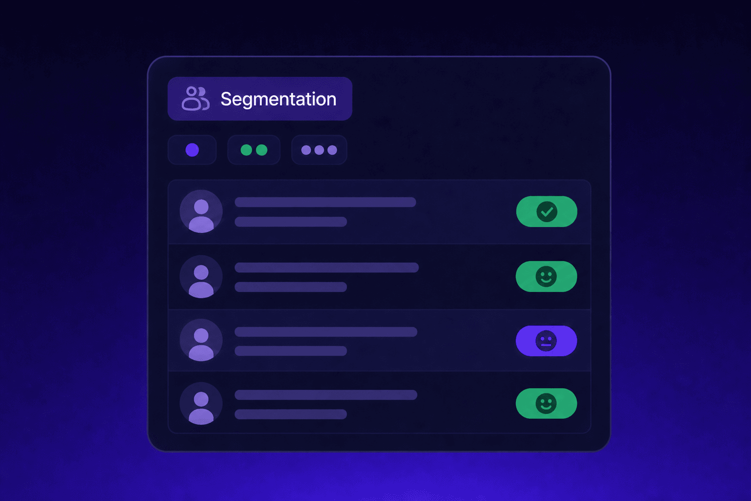Resonaa segment builder with VoC filters and dynamic audience counts