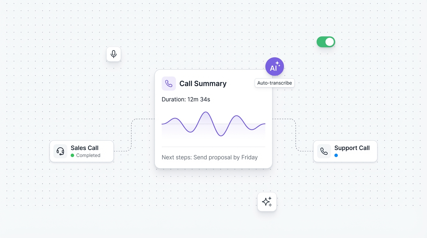 Calls and contact center illustration